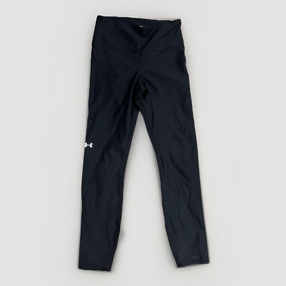 Women's Size Small Under Armour Heat Gear Compression Black Capri Leggings/Pants